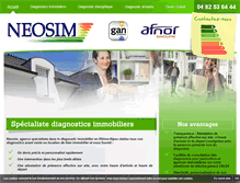Tablet Screenshot of neosim-diagnostic.com